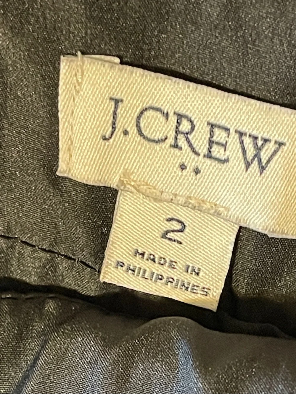 J Crew Black Faux Leather Mini Skirt Size 2 Career Y2K Minimalist Chic Academia